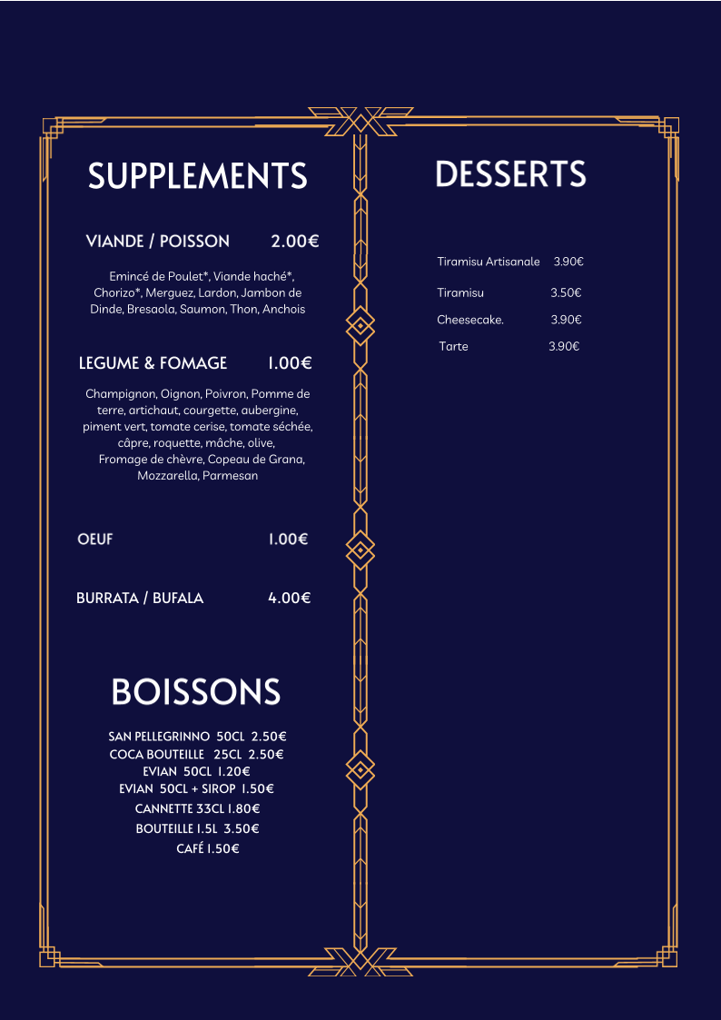 Menu O' Flagrant Delice Pizza-7